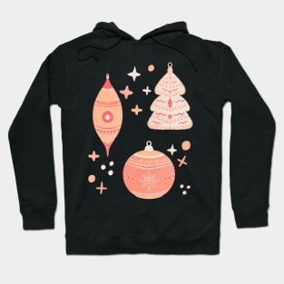 Peach fuzz Christmas ornaments Hoodie